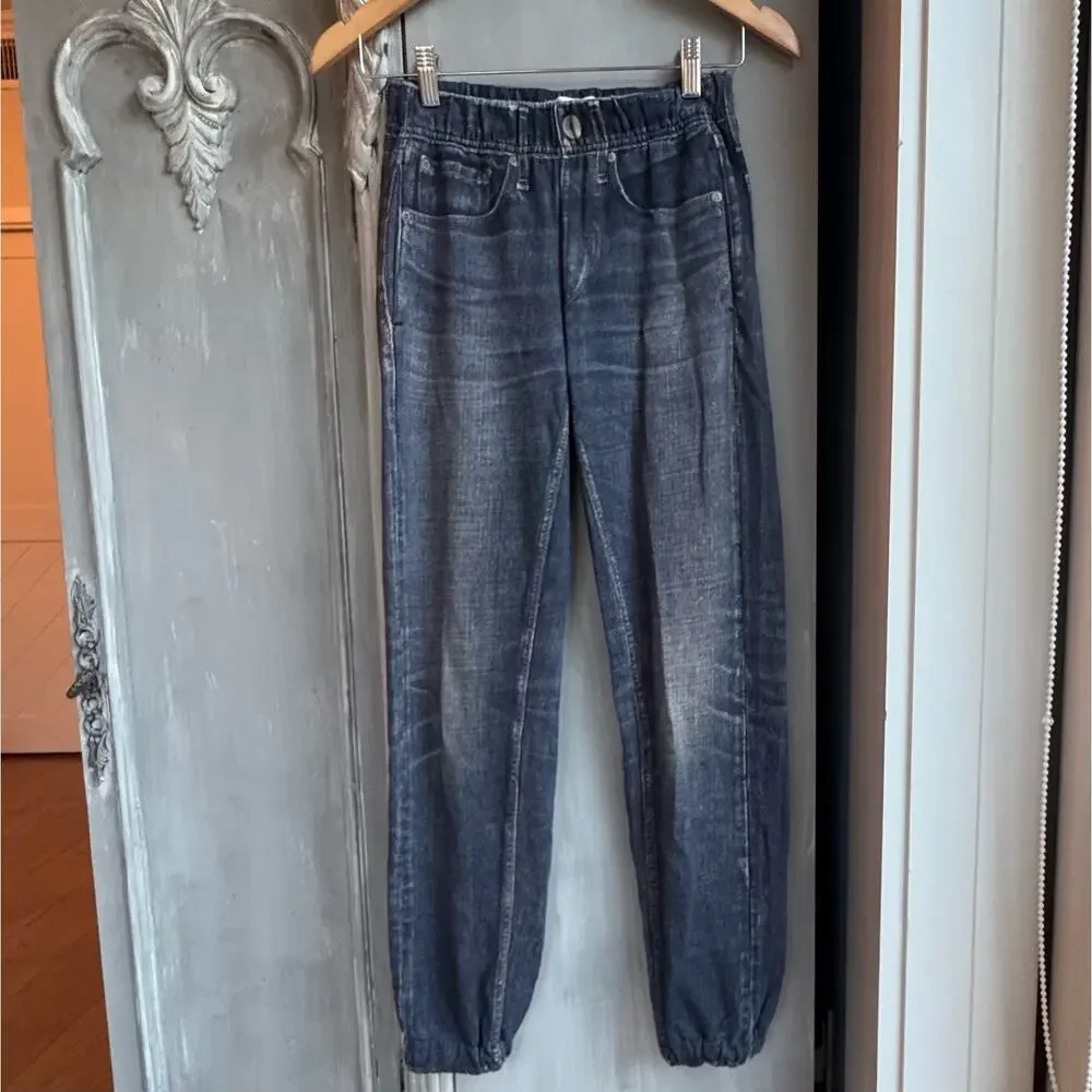 Rag & Bone Miramar Jogger Pants Sz XXS Women’s Blue Jeans Denim Print - Picture 7 of 16